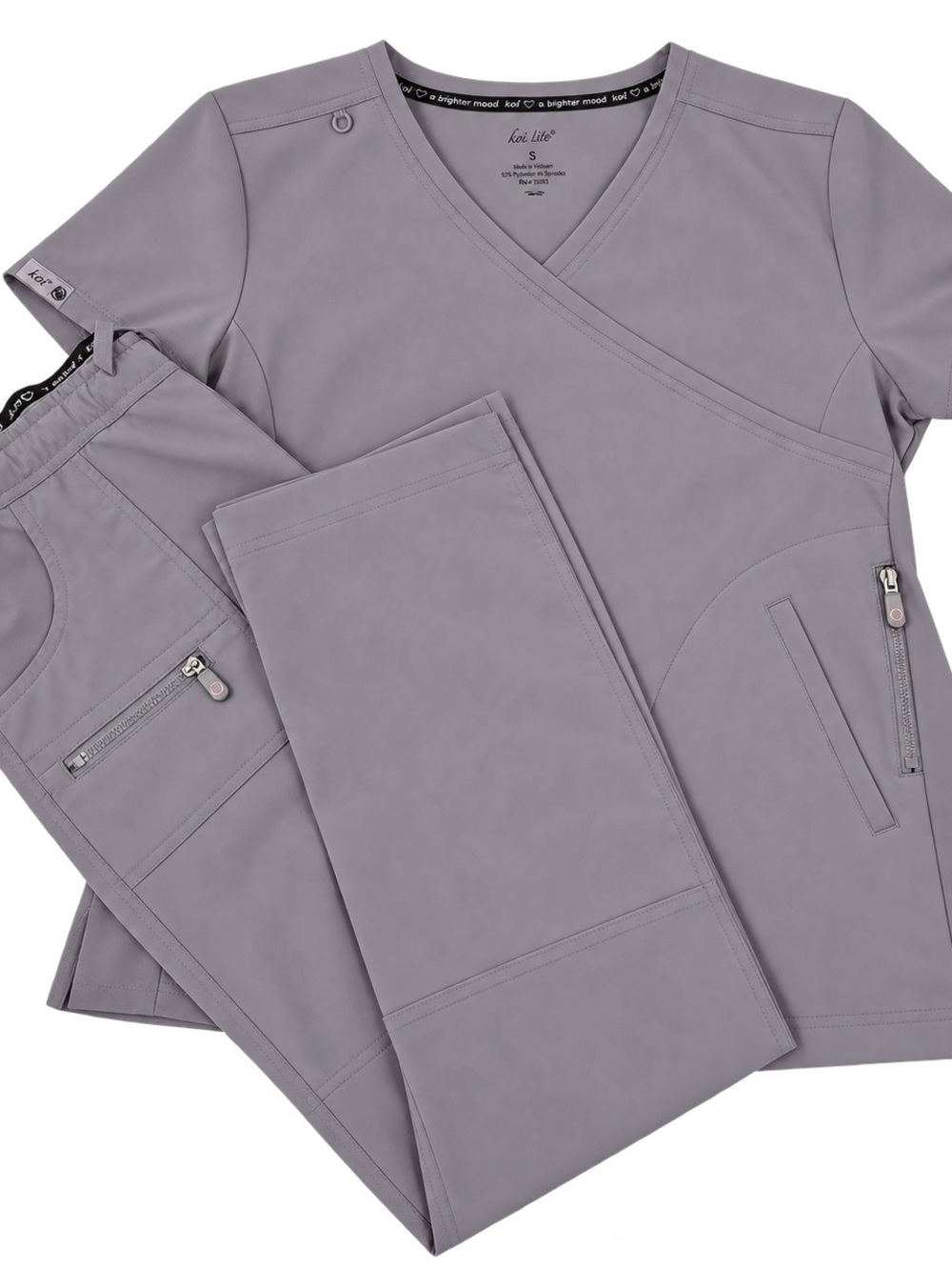koi Lite Women's scrub Set - Light Lavender Gray
